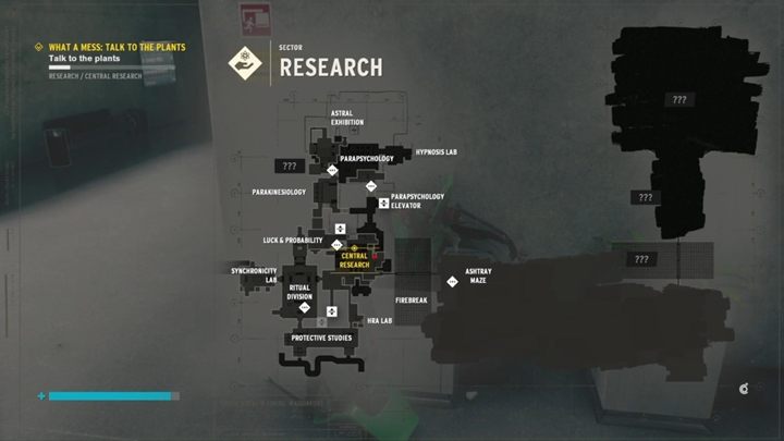 Druga roślinka, niedaleko schodów prowadzących na górę. - Control: Co za syf, Pogadaj z roślinami - solucja, opis przejścia - Control - poradnik do gry