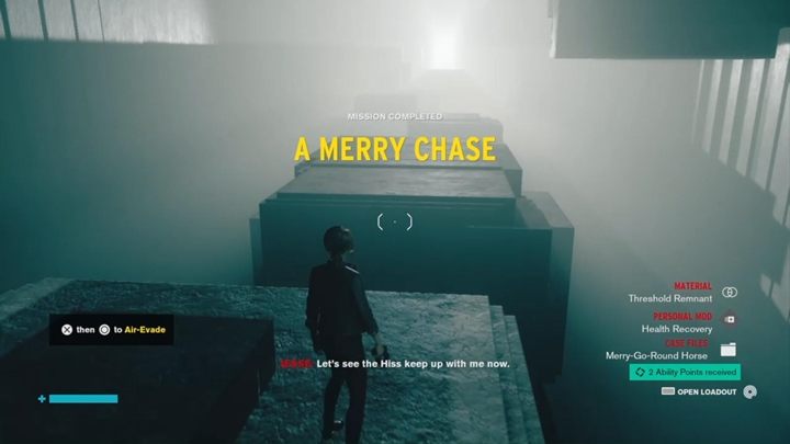 Korzystając z tej umiejętności, możesz wykonywać zrywy w powietrzu oraz łatwiej unikać ataków wroga - Control: Wesoła Pogoń - solucja, opis przejścia - Control - poradnik do gry