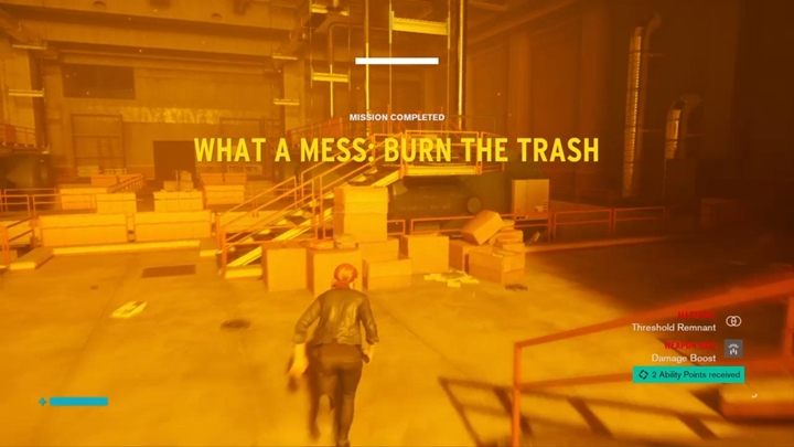 W nagrodę, otrzymasz materiał do craftowania, modyfikacje do broni i 2 punkty umiejętności - Control: Co za syf, Spal śmieci - solucja, opis przejścia - Control - poradnik do gry