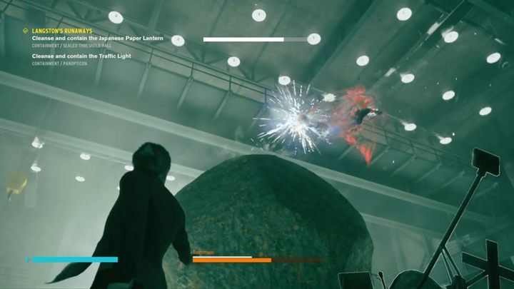 Boss lata nad ziemią i ciska w ciebie pociskami - Control: Pan Tommasi - solucja, opis przejścia - Control - poradnik do gry