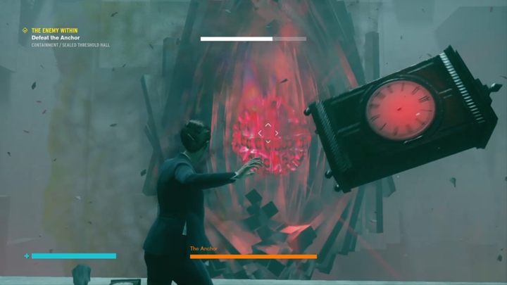 Udany rzut odbiera bardzo dużo zdrowia wrogowi, więc tak naprawdę potrzeba ci tylko 4-5 celnych rzutów - Control: Wróg w środku - solucja, opis przejścia - Control - poradnik do gry