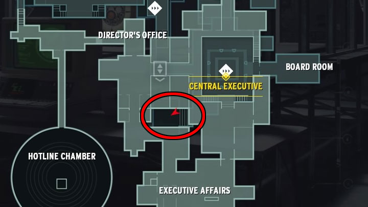 Opis: Szafa grająca jest w małym pomieszczeniu sąsiadującym z Centralnym Kierownictwem - miejsce to pokazują dołączone obrazki - Control: Nastaw płytę - solucja, opis przejścia - Control - poradnik do gry