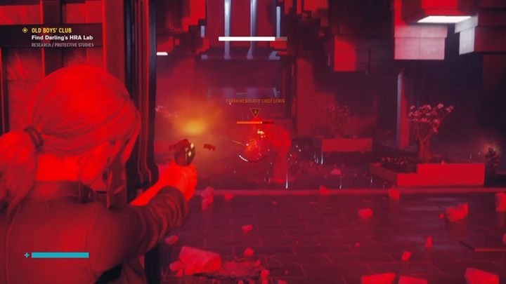 Podejdź teraz do głośnika obok windy i porozmawiaj z Marshall - Control: Klub Oldbojów - solucja, opis przejścia - Control - poradnik do gry