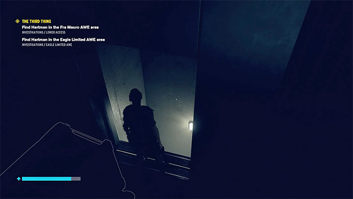 Po lewej stronie znajduje się inny, nieoświetlony szyb - pokazuje go dołączony obrazek - Control AWE: Ukryte miejsca, zegar - sekrety, lokacje - Control - poradnik do gry