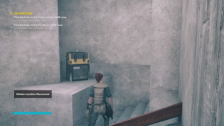 Ukryte miejsce to najwyższa półka, na której znajduje się skrzynia z lootem - Control AWE: Ukryte miejsca, zegar - sekrety, lokacje - Control - poradnik do gry