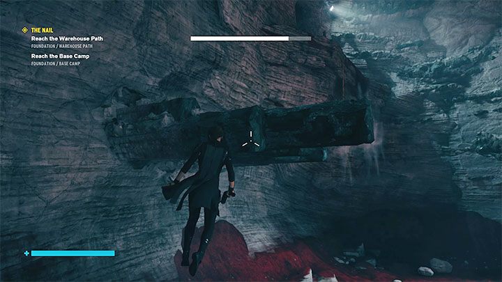 Użyj Kształtowania do wysunięcia jednej z bocznych półek - Control Foundation: Gwóźdź/The Nail - Magazyn i Zawalony dział - solucja - Control - poradnik do gry