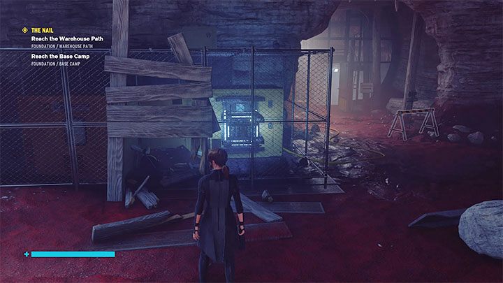 Podążaj dalej aż dotrzesz do lokacji Ścieżka do magazynu (Warehouse Path) - Control Foundation: Gwóźdź/The Nail - Magazyn i Zawalony dział - solucja - Control - poradnik do gry