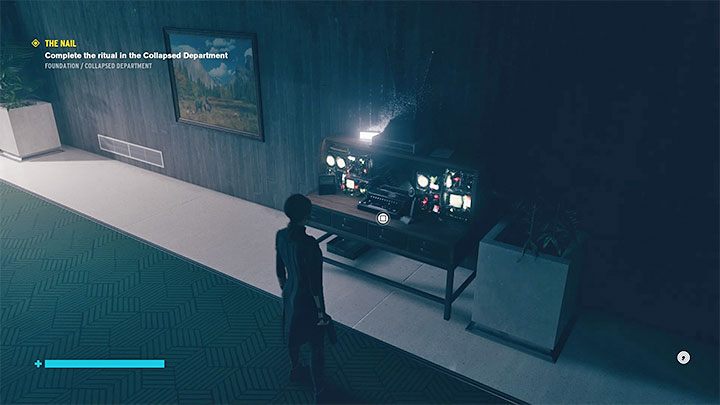 Skręć na północ i wybierz nowe przejście z podnoszącymi się ścianami - Control Foundation: Gwóźdź/The Nail - Magazyn i Zawalony dział - solucja - Control - poradnik do gry