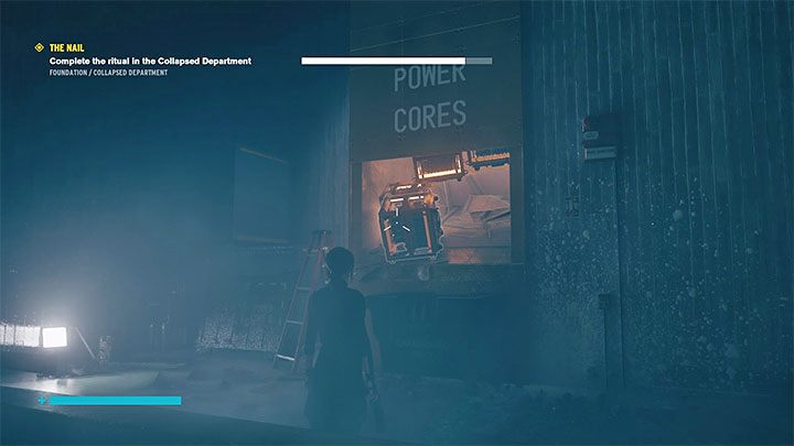 Za metalowymi osłonami ukryte są rdzenie mocy nadające się do użycia - Control Foundation: Gwóźdź/The Nail - Magazyn i Zawalony dział - solucja - Control - poradnik do gry