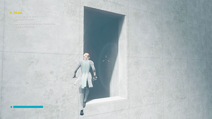 Dzięki używaniu Kształtowania możesz docelowo poszybować w stronę pokazanego na obrazku otworu w ścianie wieży - Control Foundation: Kolekcja Pope/Popes Collection - solucja, opis przejścia - Control - poradnik do gry