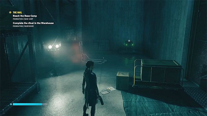 Poszukiwany identyfikator leży na podłodze w nowo odkrytym pomieszczeniu z windą - Control Foundation: Kolekcja Pope/Popes Collection - solucja, opis przejścia - Control - poradnik do gry