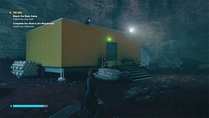 Czwarty identyfikator jest wewnątrz pokazanego na obrazku pojedynczego żółtego budynku - Control Foundation: Kolekcja Pope/Popes Collection - solucja, opis przejścia - Control - poradnik do gry