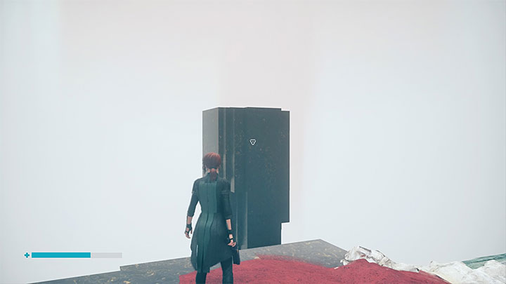 Poprawne rozwiązanie zagadki doprowadzi do pojawienia się pokazanej na obrazku małej platformy - Control Foundation: Figurki maneki-neko, lista - Control - poradnik do gry