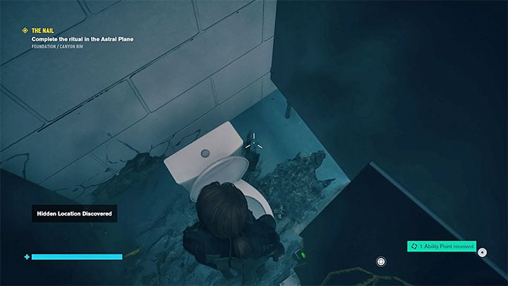 Ukryte miejsce to fragment toalety - Control Foundation: Ukryte miejsca, lista - Control - poradnik do gry