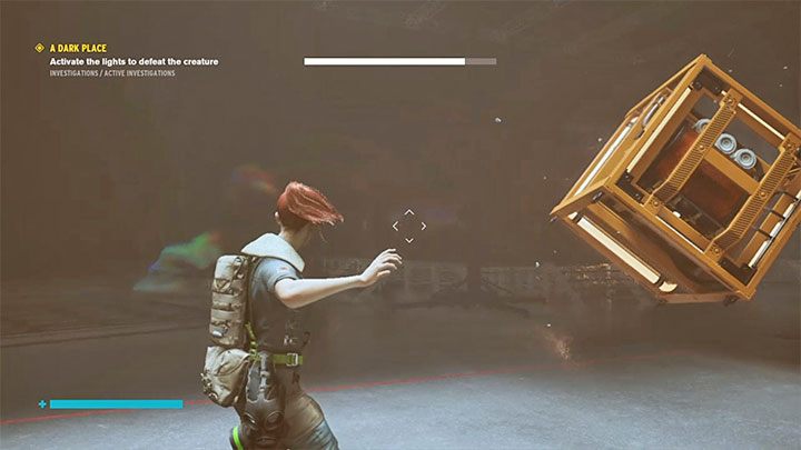 W celu przepędzenia bossa musisz uaktywnić 4 generatory w tej sali poprzez umieszczenie sześcianu / rdzenia mocy w każdym z nich - Control AWE: Mroczne miejsce (A Dark Place) solucja, opis przejścia - Control - poradnik do gry