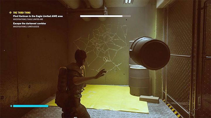 Znajdziesz się w lokacji, w której przebywa również potwór - Hartman - Control AWE: Trzecia osoba (Fra Mauro) solucja, opis przejścia - Control - poradnik do gry