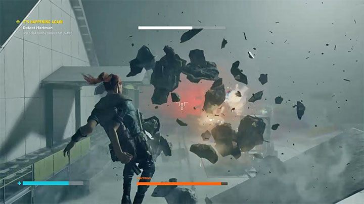 Drugi z ataków Hartmana to wypuszczanie samonaprowadzalnych pocisków - Control AWE: To znowu się dzieje solucja, opis przejścia - Control - poradnik do gry