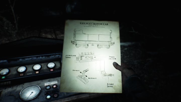 Popchnij dźwignię odpowiedzialną za kierunek jazdy i zwolnij hamulec - Rozdziały 8 i 9 | Solucja Blair Witch - Blair Witch - poradnik do gry