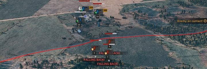 Niebieski ukrył swoje oddziały w budynkach, więc kiedy oddziały czerwonych opuściły las zostały zdziesiątkowane przez wroga. Budynki zapewniają bonus do redukcji obrażeń, gdzie jednostki czerwonych były na otwartej przestrzeni. - Porady na start | Steel Division 2 - Steel Division 2 - poradnik do gry