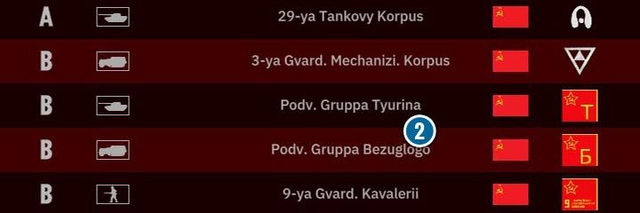 Każda dywizja ma swój ranking, typ, nazwę oraz przynależność do nacji i unikalny symbol. - Podział na fazy i planowanie grupy bojowej | Steel Division 2 - Steel Division 2 - poradnik do gry
