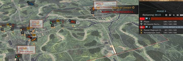 Punkty strategiczne w bitwach historycznych wyglądają trochę inaczej i jest ich zaledwie kilka, dlatego zdobycie wygranie w takiej potyczce jest bardzo ważne. Możesz wezwać tylko oddziały przygotowane wcześniej; edycja grup bojowych jest niemożliwa. - Tryby gry | Steel Division 2 - Steel Division 2 - poradnik do gry