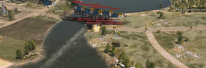 Celny ostrzał samolotów potrafi przechylić szalę zwycięstwa na twoją stronę. Trzeb wybrać dobry moment oraz zgrać bombardowanie w czasie. Wybór miejsca, jak na zdjęciu, również może ułatwić zniszczenia wroga. - Lotnictwo (Air) | Steel Division 2 - Steel Division 2 - poradnik do gry