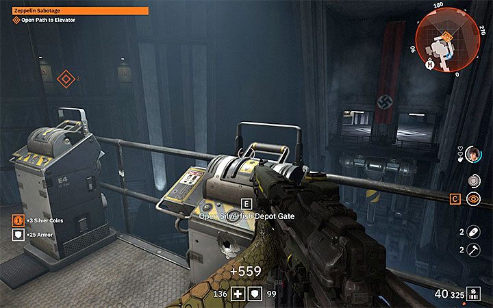 Możesz skradać się (nie daj się wykryć dronom) lub przystąpić do bezpośrednich walk z nazistami - Zeppelin Sabotage | Misje poboczne w Wolfenstein Youngblood - Wolfenstein: Youngblood - poradnik do gry