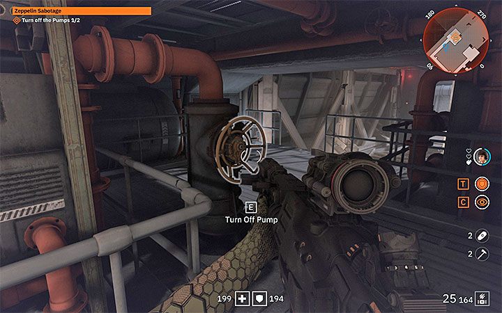 Drugi cel misji to wyłączenie 2 pomp - Zeppelin Sabotage | Misje poboczne w Wolfenstein Youngblood - Wolfenstein: Youngblood - poradnik do gry