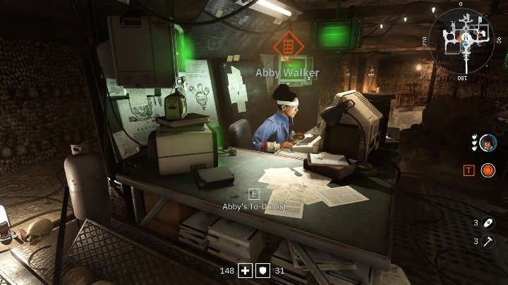Aby rozpocząć misję codzienną bądź cotygodniową musisz udać się do Abby - Codzienne i cotygodniowe zdania w Wolfenstein Youngblood - Wolfenstein: Youngblood - poradnik do gry