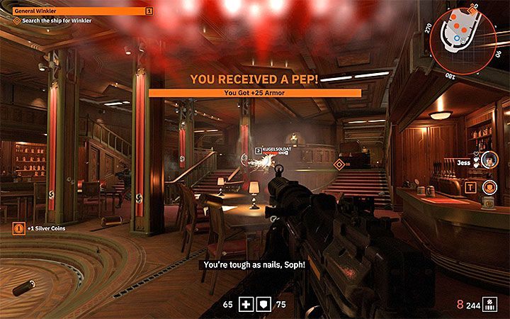 Jeśli zdecydowałeś się na przechodzenie kampanii solo, to kontrolę nad drugą z sióstr przejmie sztuczna inteligencja - Czy można przejść Wolfenstein Youngblood w pojedynkę? - Wolfenstein: Youngblood - poradnik do gry