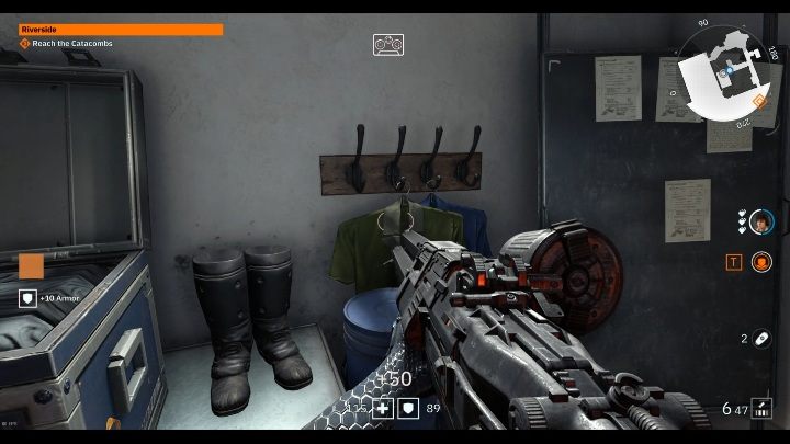 Kolejny tekst znajdziesz na półce, koło butów - Riverside | Sekrety w Wolfenstein Youngblood - Wolfenstein: Youngblood - poradnik do gry