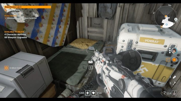 Ostatnią kasetę znajdziesz w małym drewnianym domku - Areszt polityczny nr 4 / Detention Area | Sekrety w Wolfenstein Youngblood - Wolfenstein: Youngblood - poradnik do gry