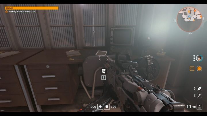 Na ciemnym drewnianym biurku znajdziesz notatkę - Mały Berlin / Little Berlin | Sekrety w Wolfenstein Youngblood - Wolfenstein: Youngblood - poradnik do gry