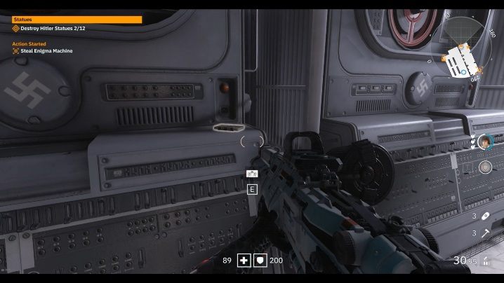 W maszynowni, na jednym z nazistowskich sprzętów, leży kaseta - Mały Berlin / Little Berlin | Sekrety w Wolfenstein Youngblood - Wolfenstein: Youngblood - poradnik do gry
