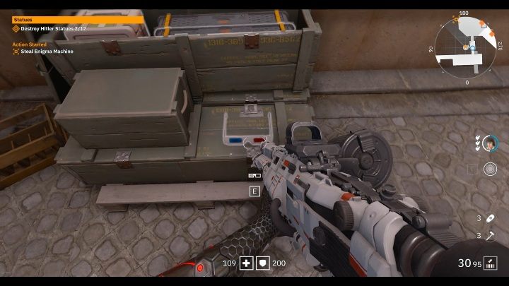 W wąskim korytarzu, na skrzyniach z amunicjom znajdziesz okulary - Mały Berlin / Little Berlin | Sekrety w Wolfenstein Youngblood - Wolfenstein: Youngblood - poradnik do gry