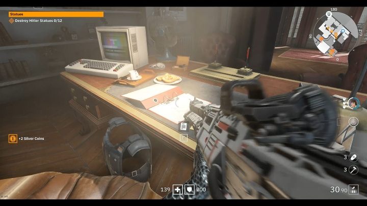 Na biurku koło niedziałającego komputera i czerwonego segregatora znajdziesz list - Bulwar Zwycięstwa | Sekrety w Wolfenstein Youngblood - Wolfenstein: Youngblood - poradnik do gry