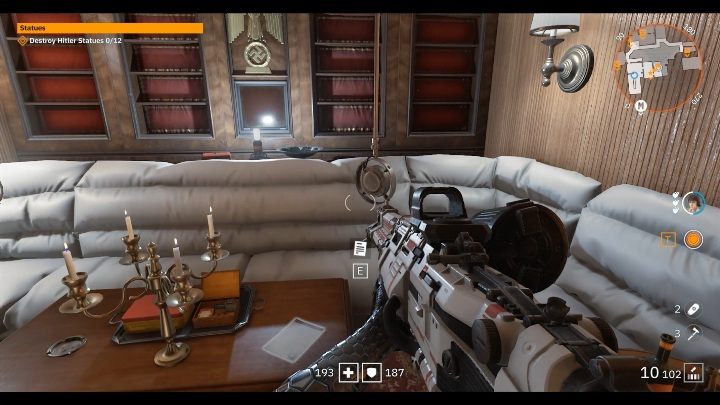 Na stoliku, koło ogromnej białej kanapy, znajdziesz notatkę - Bulwar Zwycięstwa | Sekrety w Wolfenstein Youngblood - Wolfenstein: Youngblood - poradnik do gry