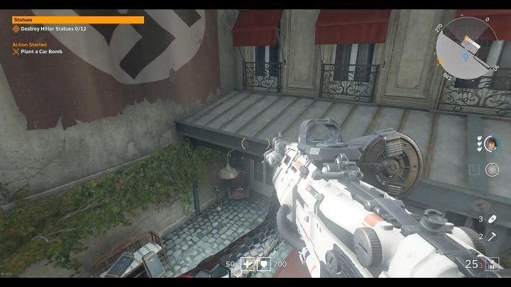 Okulary leżą na fotelu, na półpiętrze - Bulwar Zwycięstwa | Sekrety w Wolfenstein Youngblood - Wolfenstein: Youngblood - poradnik do gry