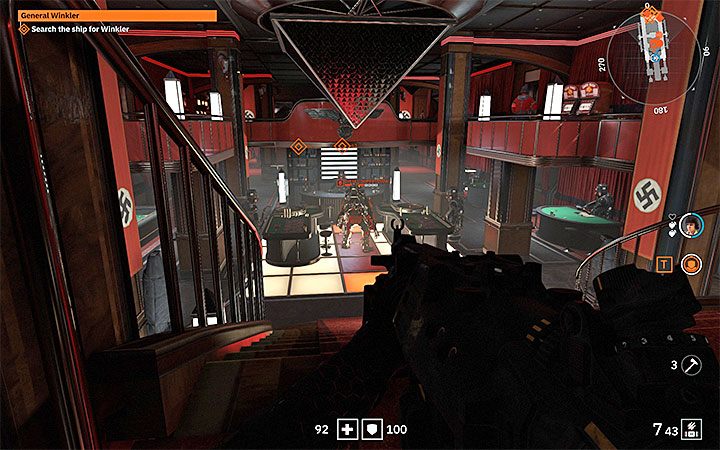Po dotarciu na najwyższy poziom przejdź po długim balkoniku - Der Nachtfalter | Solucja Wolfenstein Youngblood - Wolfenstein: Youngblood - poradnik do gry