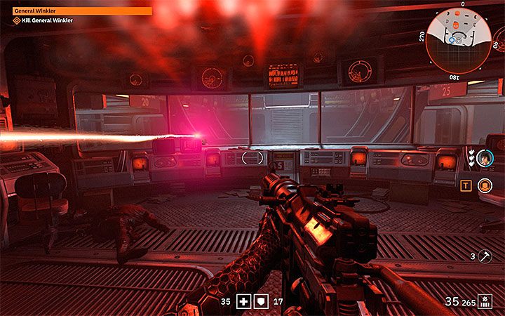 Boss oprócz wykonywania standardowych ataków może także atakować siostry laserami - Der Nachtfalter | Solucja Wolfenstein Youngblood - Wolfenstein: Youngblood - poradnik do gry