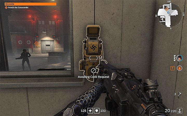 Dostępu do kolejnej lokacji broni nowy zamek zabezpieczony kodem i tutejsza zagadka różni się nieco od tej z prologu rozgrywanego na sterowcu - Riverside | Solucja Wolfenstein Youngblood - Wolfenstein: Youngblood - poradnik do gry