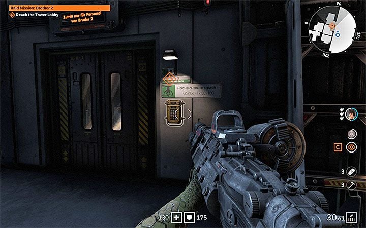 Docelowo musisz przedostać się na przeciwległy koniec garażu i wyjść po schodach na górę - Raid Mission: Brother 2 | Solucja Wolfenstein Youngblood - Wolfenstein: Youngblood - poradnik do gry
