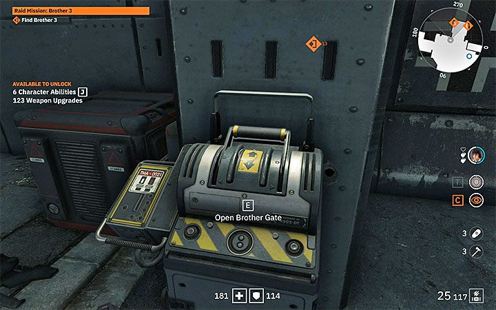 Po zabezpieczeniu obszaru przed wielką bramą każda z sióstr musi pociągnąć za osobną dźwignię (przykładowa na obrazku) - Raid Mission: Brother 3 | Solucja Wolfenstein Youngblood - Wolfenstein: Youngblood - poradnik do gry