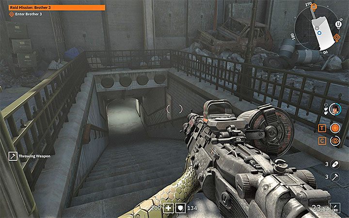 Niezależnie od tego czy przekradłeś się kanałami czy otworzyłeś wielką bramę rozpoczniesz dość daleko od pierwszych przeciwników - Raid Mission: Brother 3 | Solucja Wolfenstein Youngblood - Wolfenstein: Youngblood - poradnik do gry