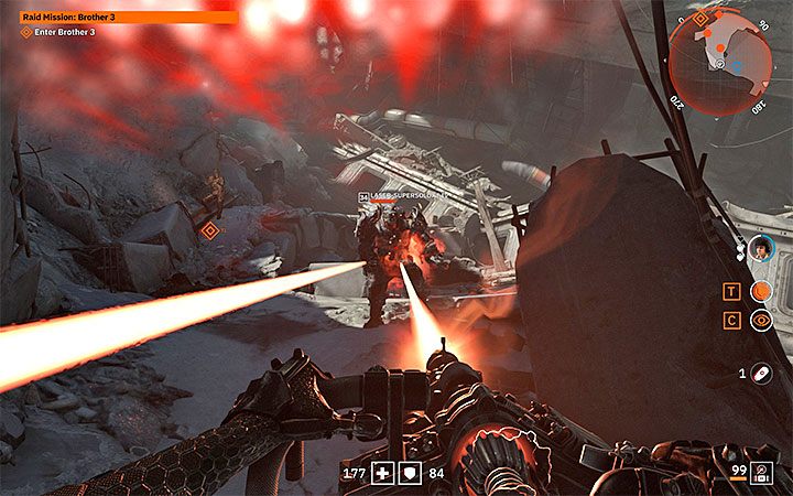 Skieruj się w stronę dużego wejścia z dwoma posągami - Raid Mission: Brother 3 | Solucja Wolfenstein Youngblood - Wolfenstein: Youngblood - poradnik do gry