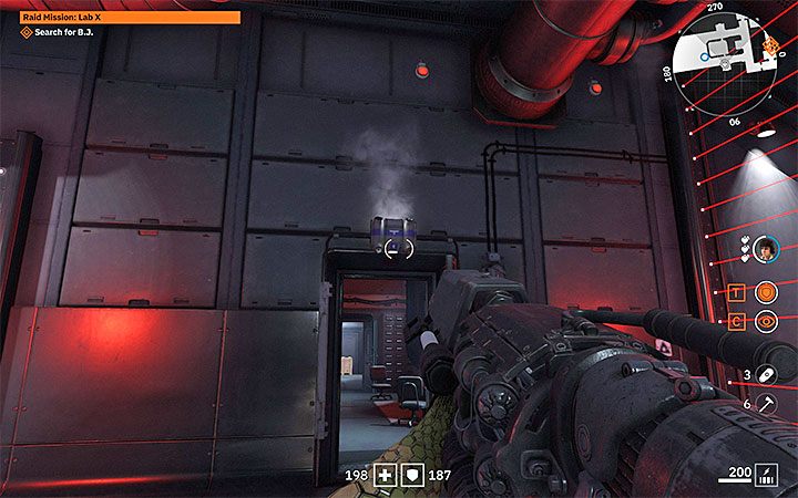 W celu wejścia do pomieszczenia kontrolnego musisz użyć broni Elektrokraftwerk na jednej ze skrzynek z bezpiecznikami nad drzwiami - Raid Mission Lab X | Solucja Wolfenstein Youngblood - Wolfenstein: Youngblood - poradnik do gry