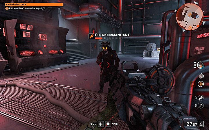 W nowej sali przebywa grupa przeciwników, wśród których znajduje się nowy wielki robot Zerstorer - Raid Mission Lab X | Solucja Wolfenstein Youngblood - Wolfenstein: Youngblood - poradnik do gry