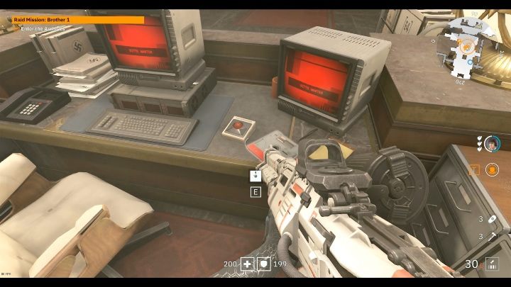 Dyskietkę znajdziesz na biurku w pomieszczeniu z wielkim pomnikiem - Brat 1 | Sekrety w Wolfenstein Youngblood - Wolfenstein: Youngblood - poradnik do gry