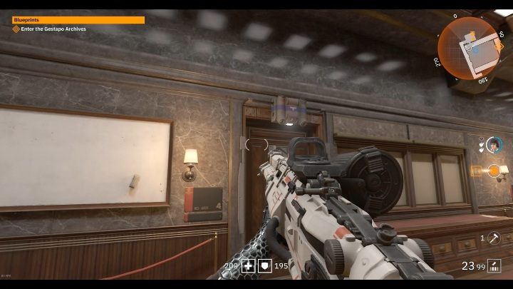 Aby zdobyć te okulary musisz otworzyć drzwi za pomocą broni elektrycznej - Brat 1 | Sekrety w Wolfenstein Youngblood - Wolfenstein: Youngblood - poradnik do gry