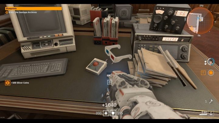 W zamkniętym pokoju na biurku znajdziesz okulary - Brat 1 | Sekrety w Wolfenstein Youngblood - Wolfenstein: Youngblood - poradnik do gry